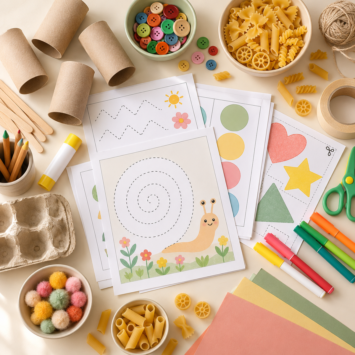 100 Attività per Giocare e Imparare (3-6 anni) – PDF stampabile